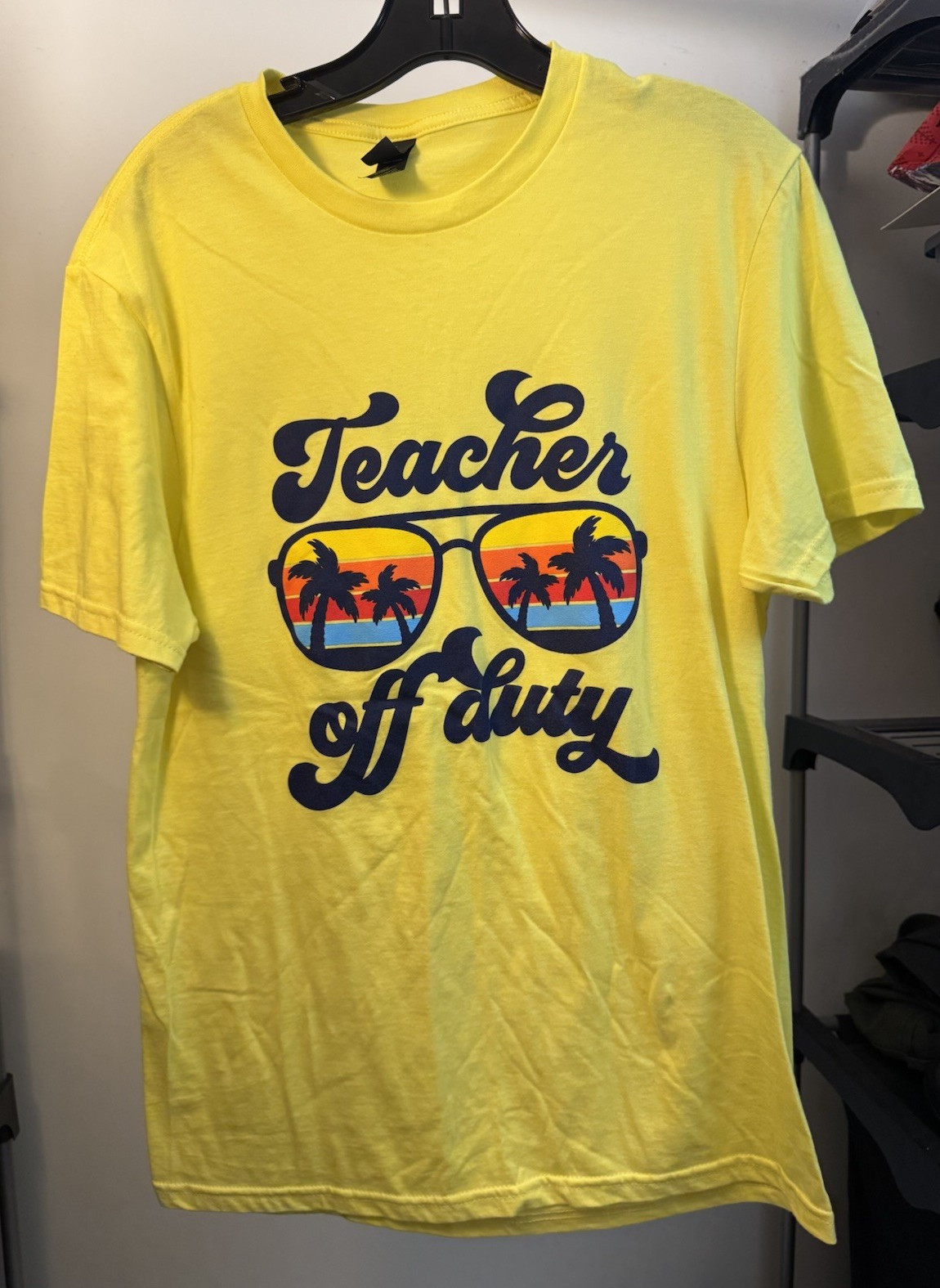 District S Yellow Cotton Jersey Graphic Print Crew Neck Short Sleeve T-Shirt