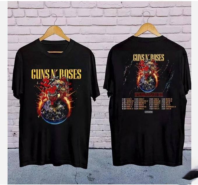 GunsNRoses 2025 European And Middle East Tour Shirt, All Sizes S to 5X for fan