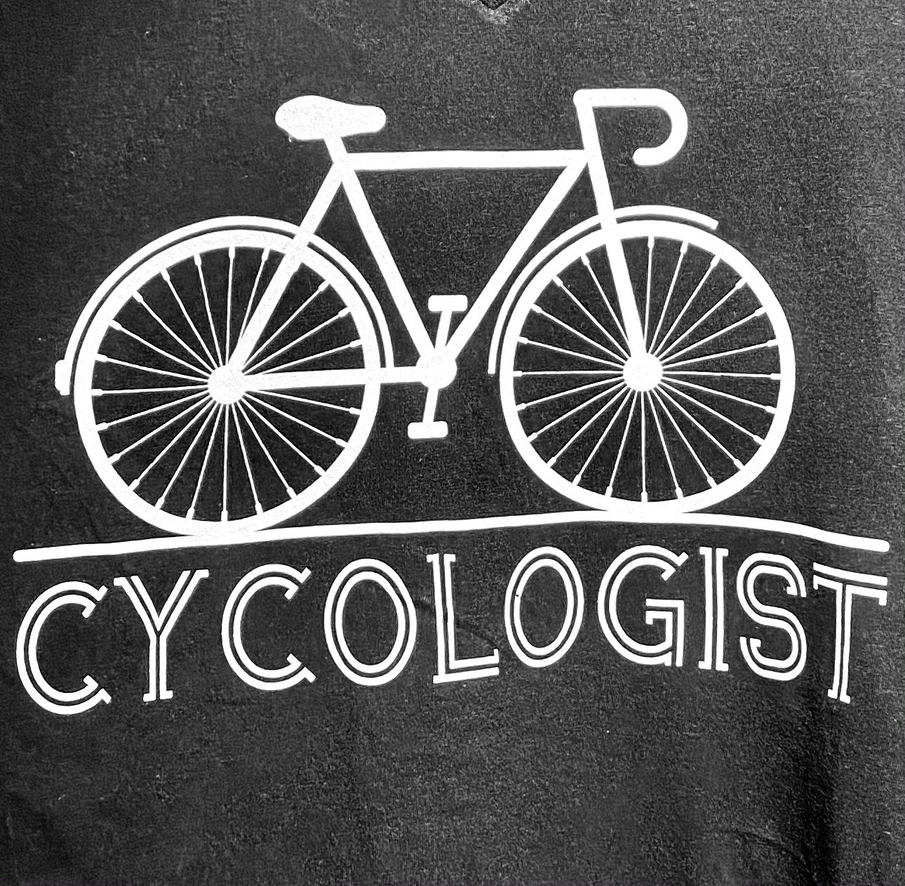 T Shirt for Cyclist enthusiast: Cycologist Black V neck XXL Brand new