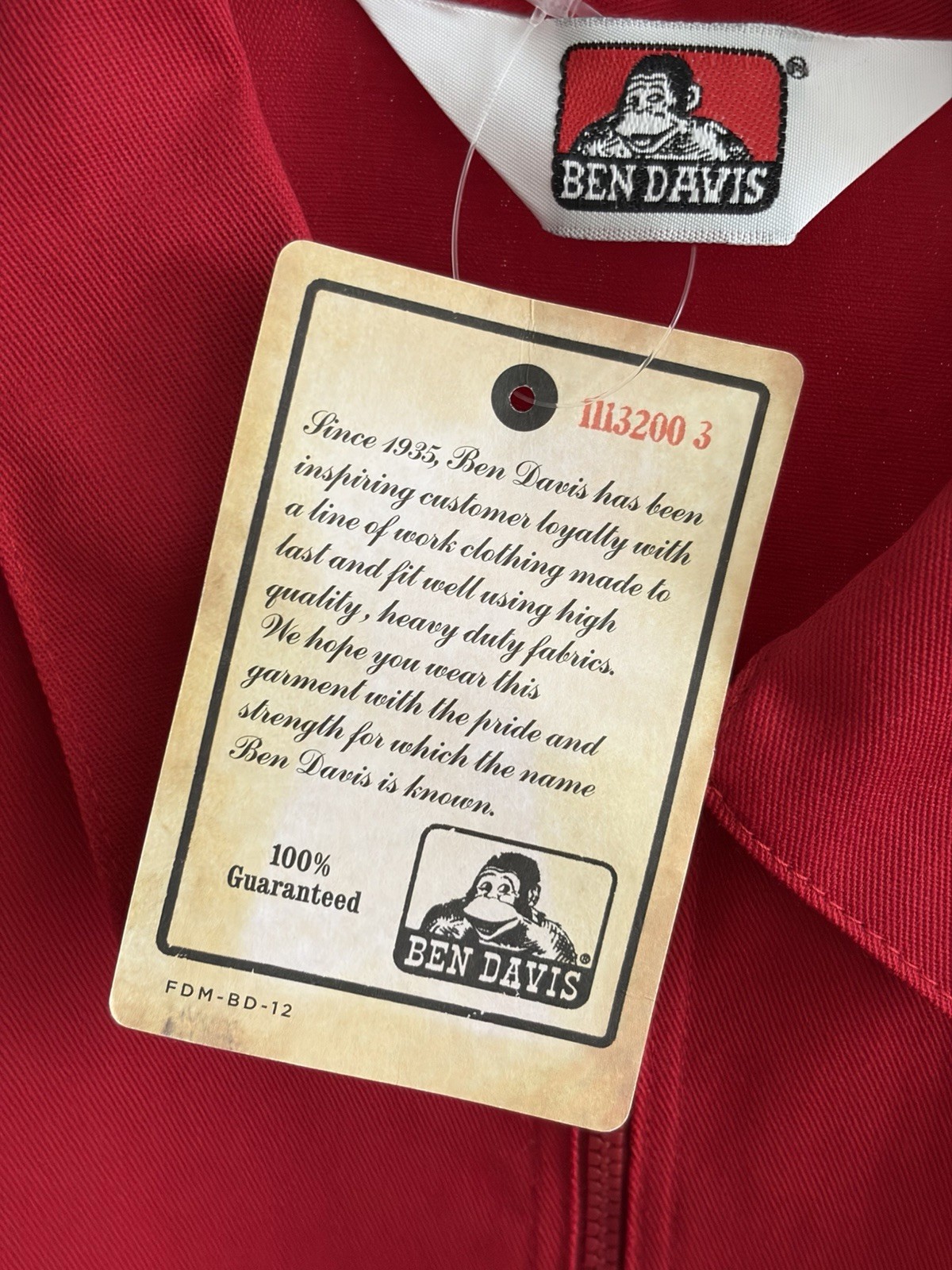 *** Japan Exclusive *** Ben Davis Short Sleeve Zip Up Shirt – Red