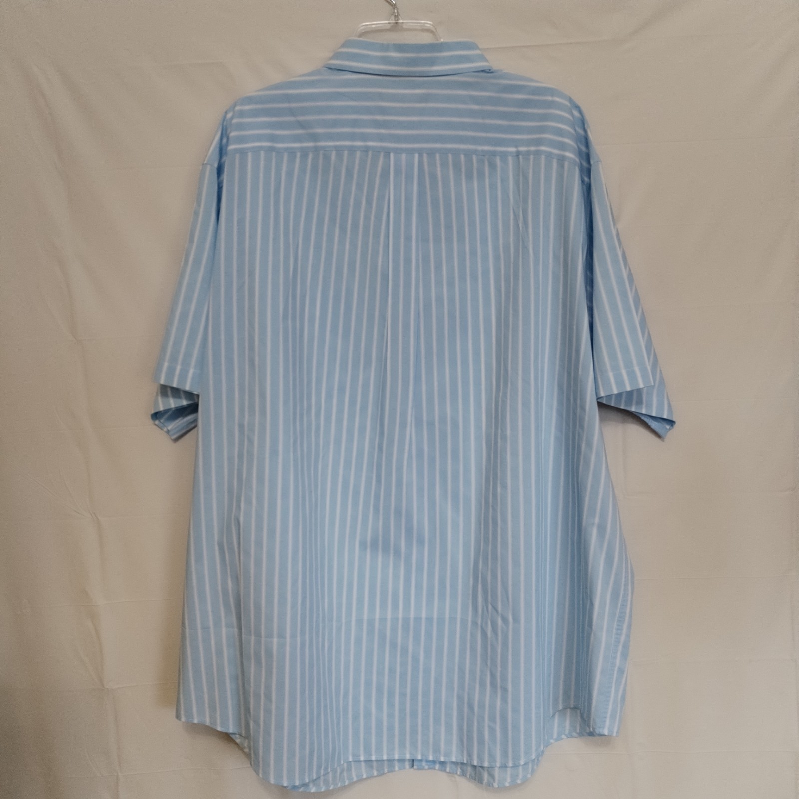 Roundtree & Yorke Classics Shirt Men’s 3XLT Tall Blue Striped Short Sleeve