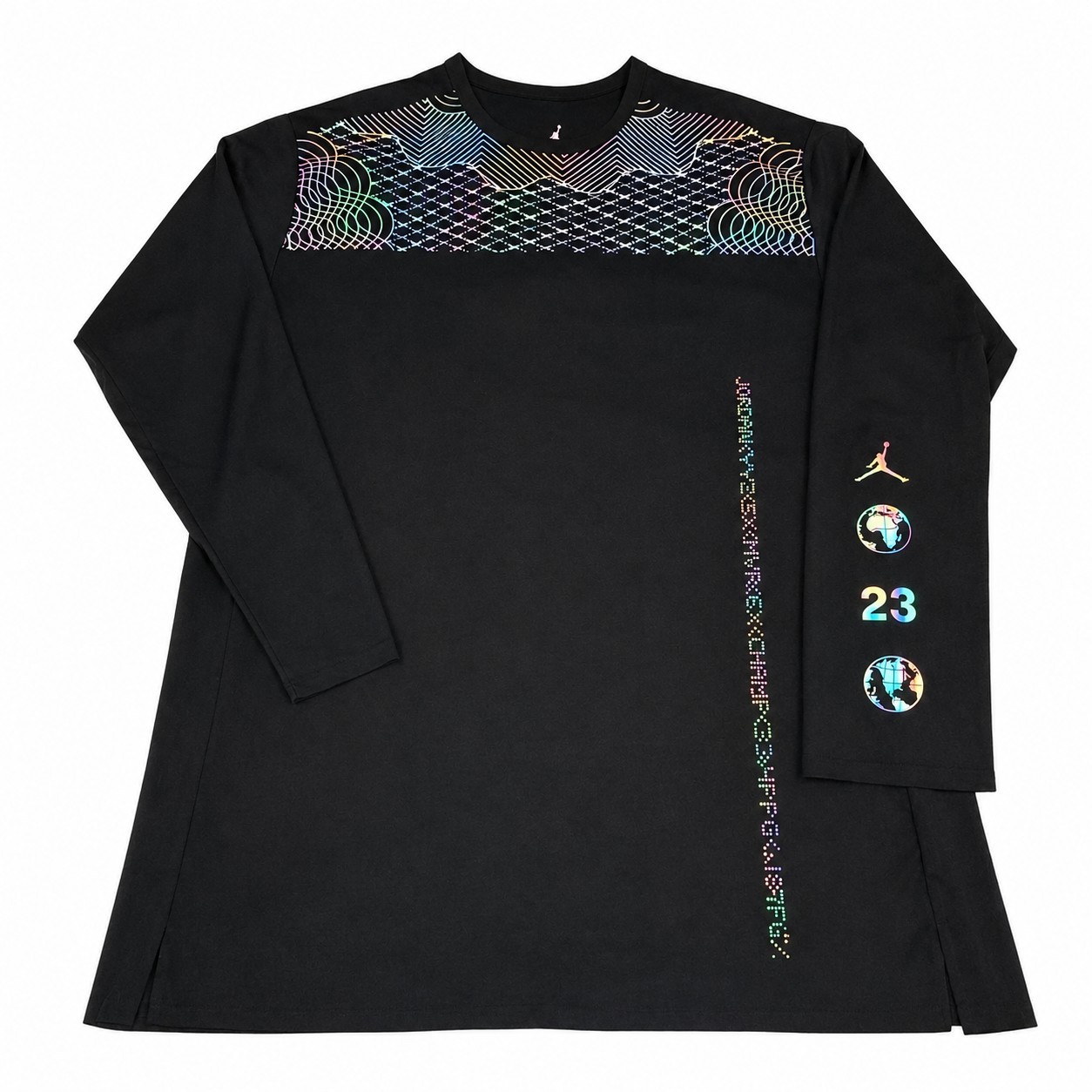 JORDAN Toronto 2016 ASG L/S Shirt XXL Black Globe Graphic Rare Streetwear