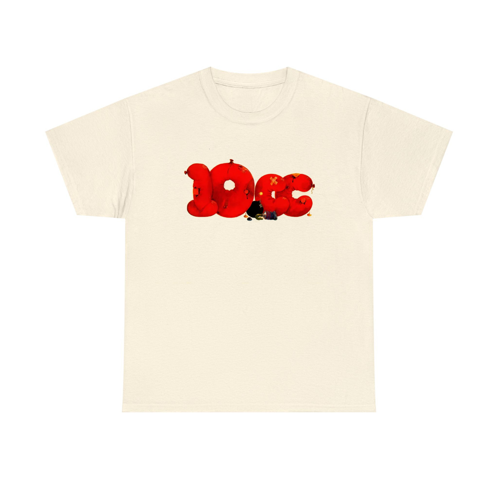 10cc Band Logo Natural Cotton Shirt Full size S-5XL L896