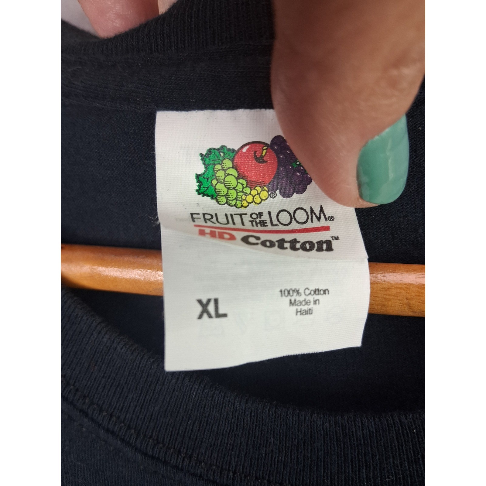 Fruit of the Loom T-Shirt XL Black Italian Meat Graphic Lettieri & Co Foodie Tee