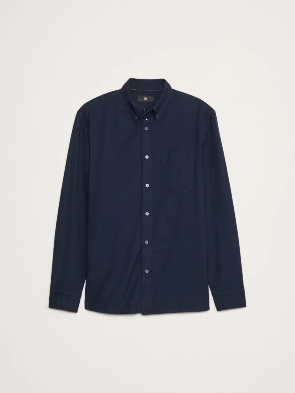 NWT men’s Banana Republic standard fit navy oxford shirt size large