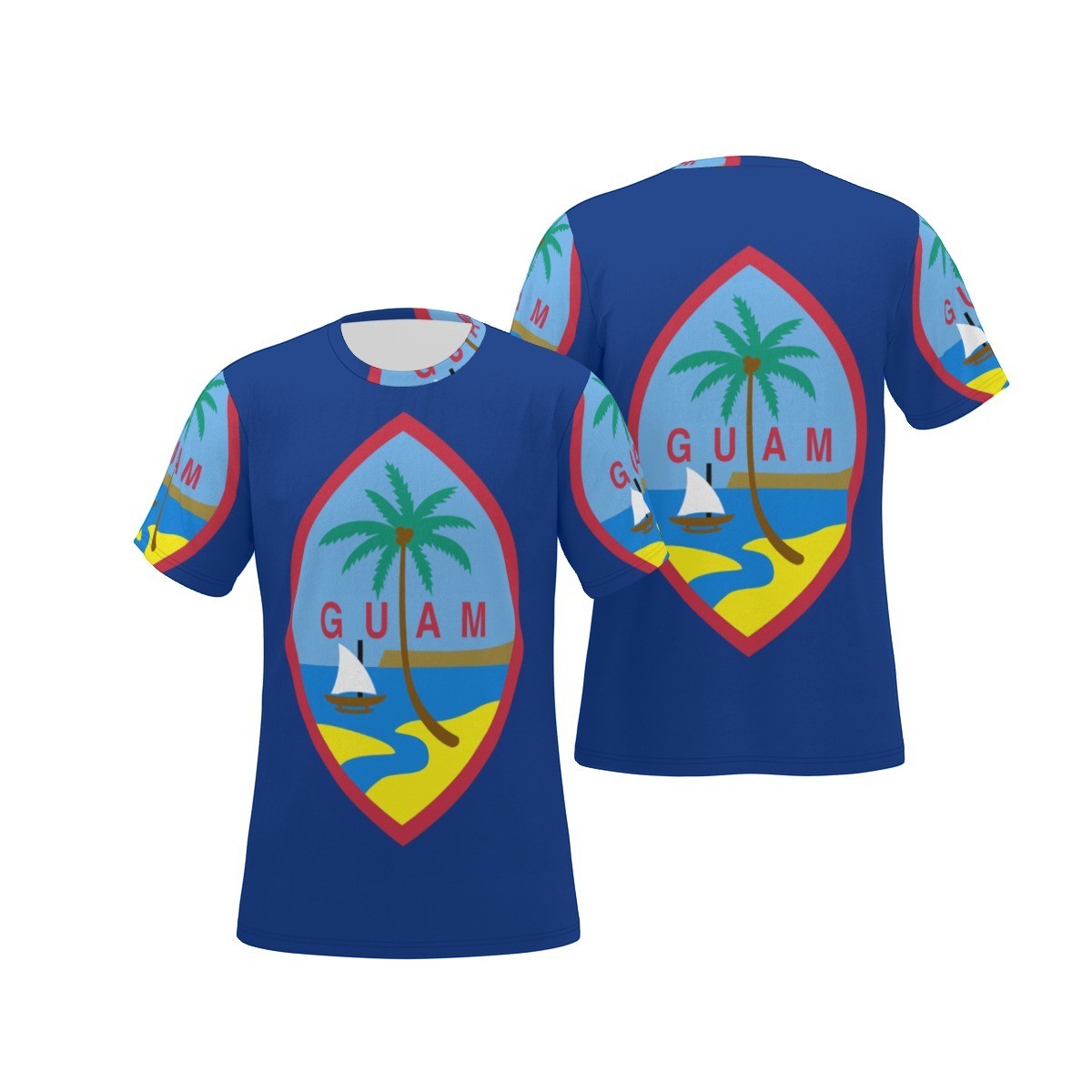 New Guam Flag All-Over Print Men’s O-Neck T-Shirt