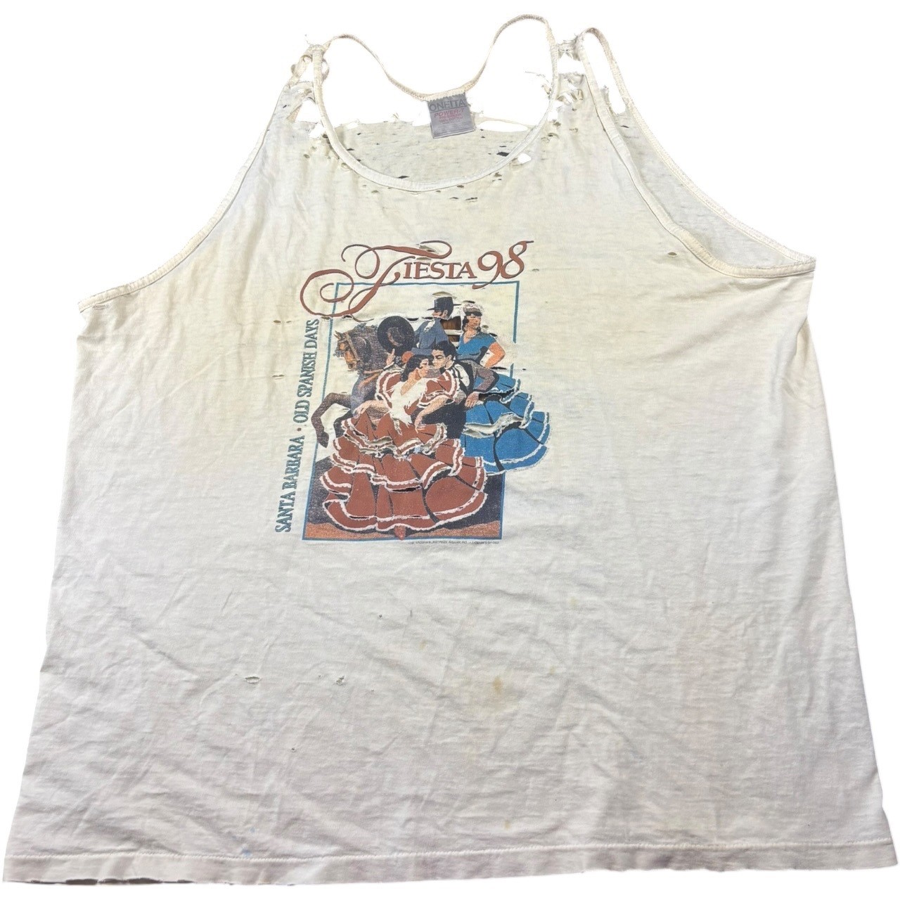 1998 Santa Barbara Fiesta Thrashed Tank Top