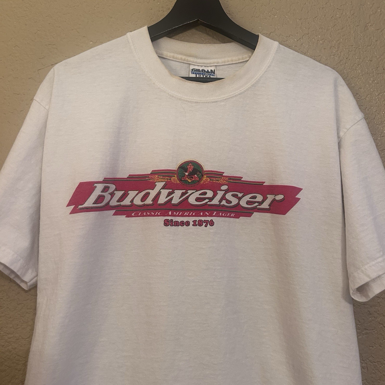 Vintage 1997 Budweiser Beer Your One Sick Lizard Graphic Print T-Shirt Sz Large