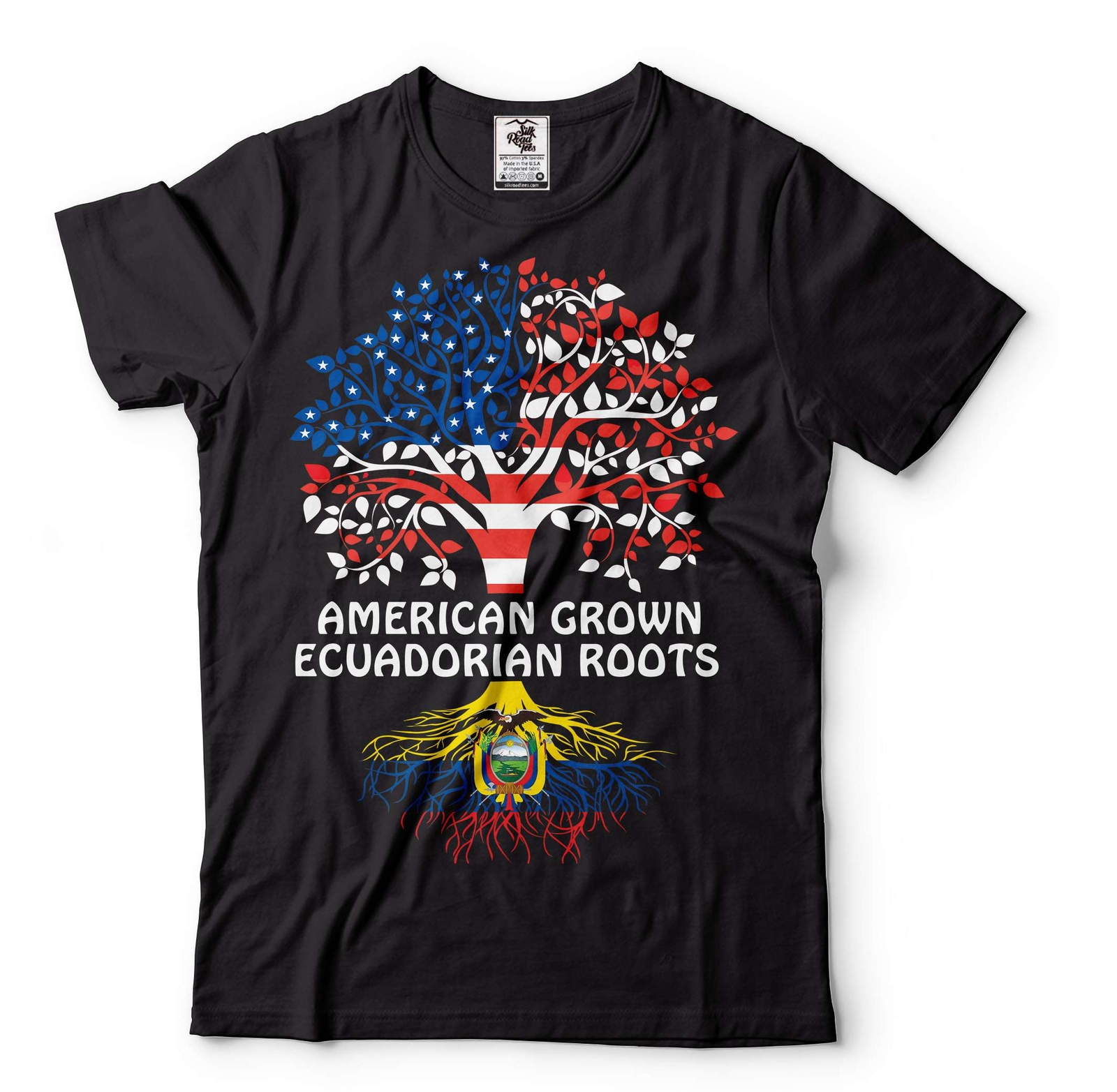 American Grown With Ecuadorian Roots Shirt Ecuador USA Shirt Ecuadorian Gifts