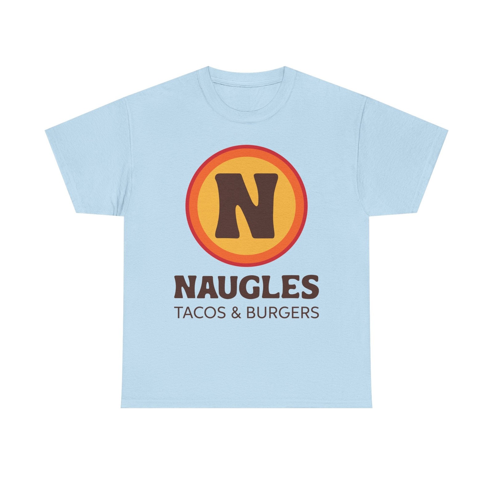 Naugles Tacos & Burgers Vintage Fast Food Logo Restaurant T-Shirt