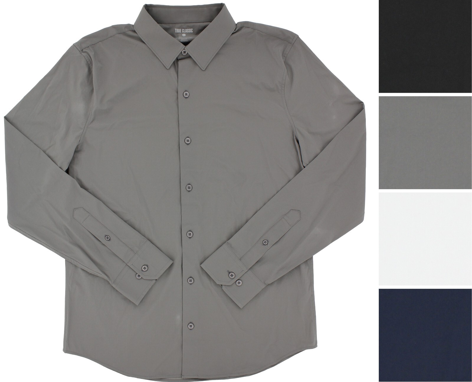 True Classic Men’s Dress Shirt Performance Lightweight Stretch, Long Sleeve