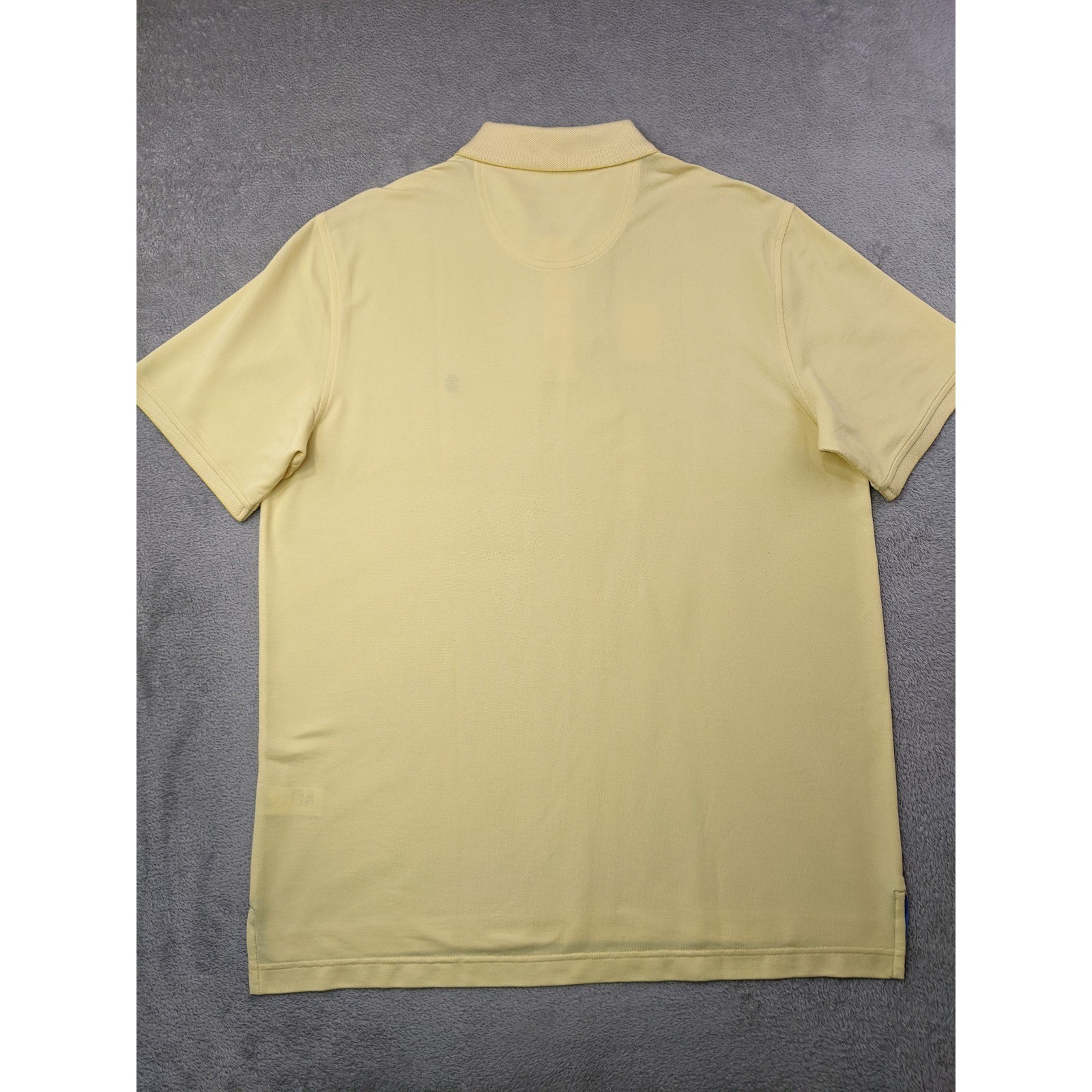 IZOD Advantage Performance Mens Large Natural Stretch Golf Polo Shirt Yellow