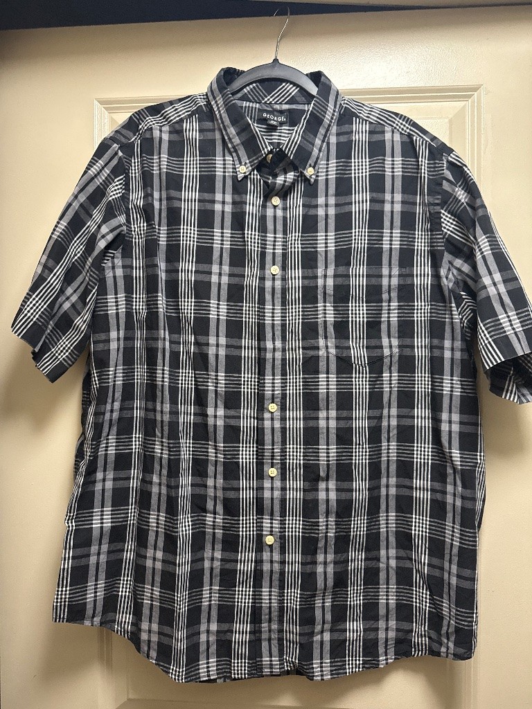 George button down short sleeve shirt – size XL