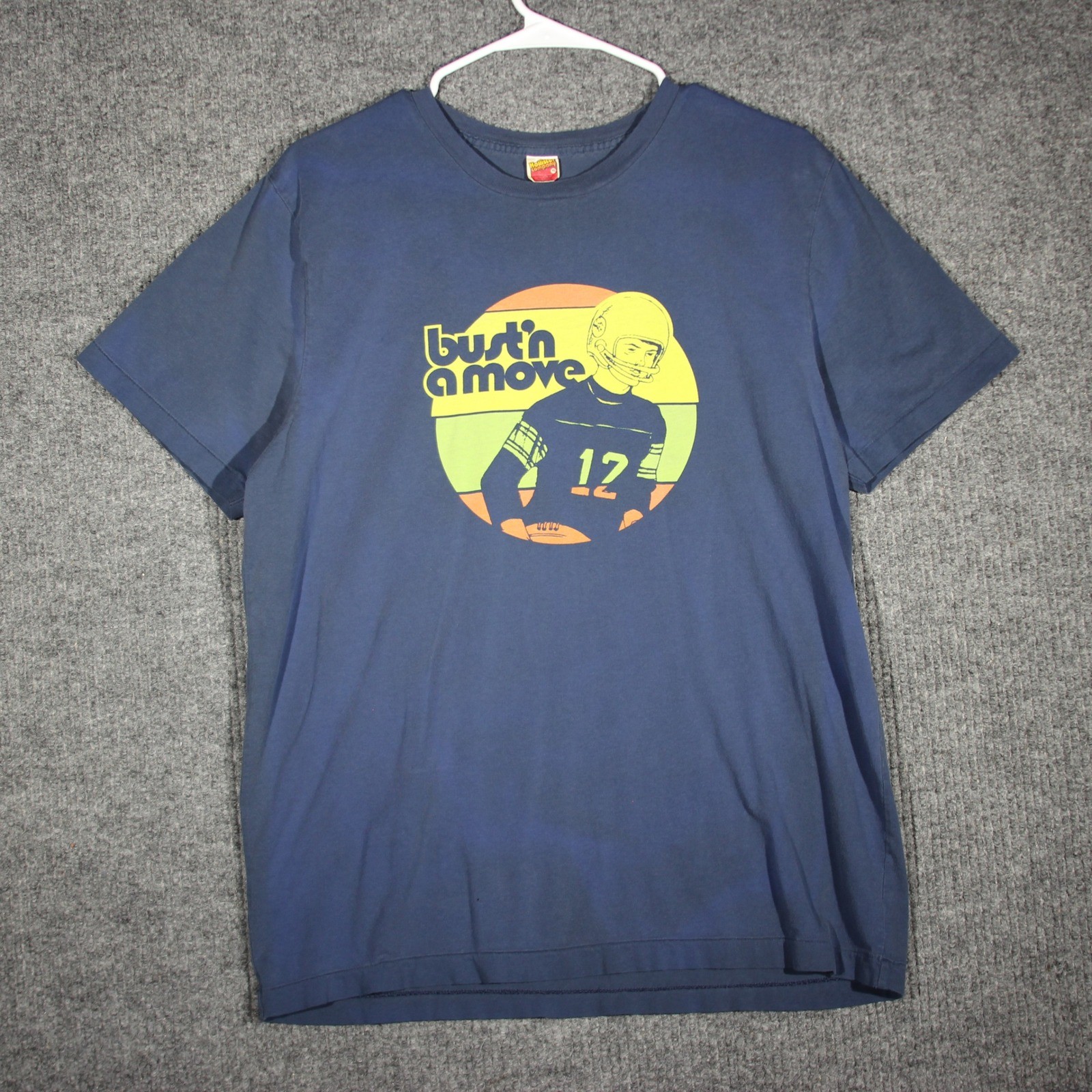 Vintage Hollister Company T Shirt Mens XL Blue Single Stitch Bust’n a Move 90s