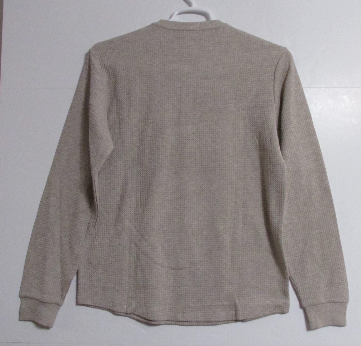 Men’s Marine Layer Soft Waffle Henley Classic Fit Midweight Shirt Oatmeal