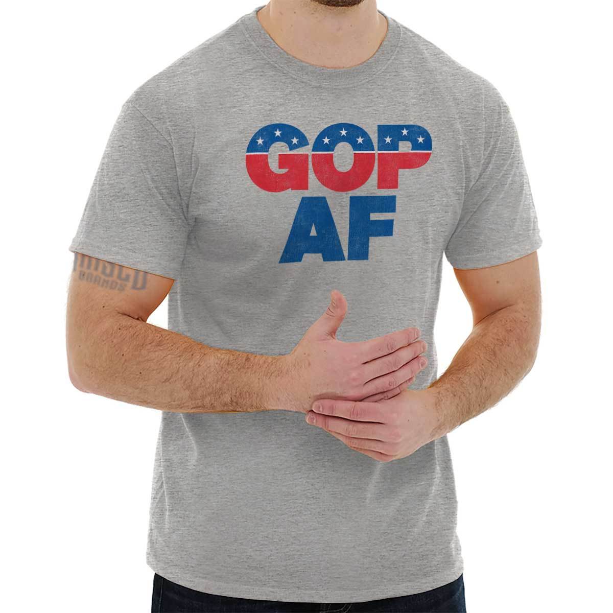 GOP AF Republican Conservative Right Wing Patriotic MAGA Classic T Shirt Tee