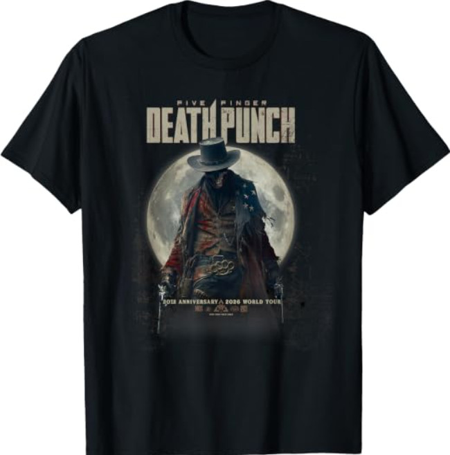 Five Finger Death Punch 2026 World Tour T-Shirt