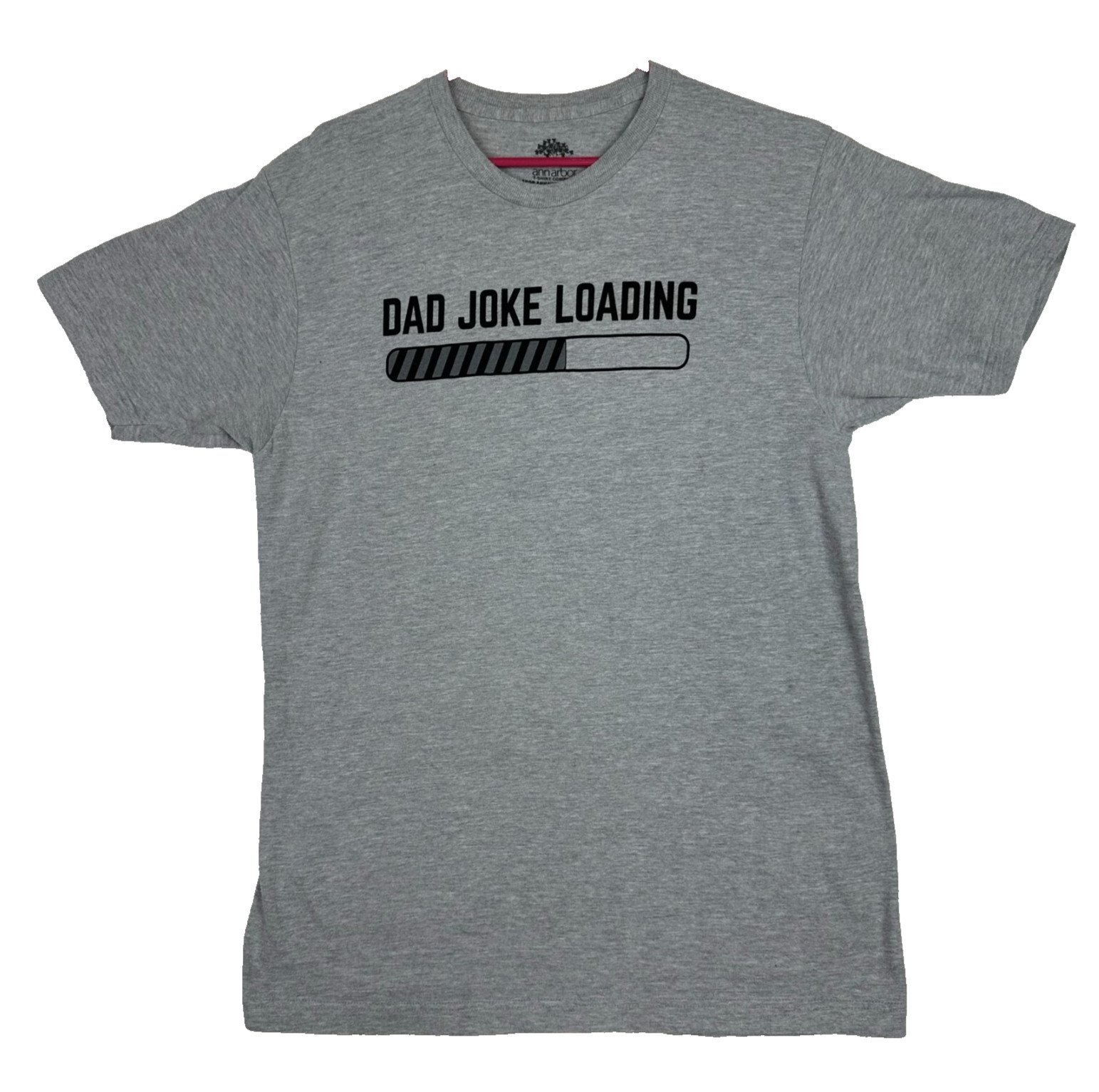 Dad Joke Loading Ann Arbor T Shirt Adult Large Funny Gray Short Sleeve