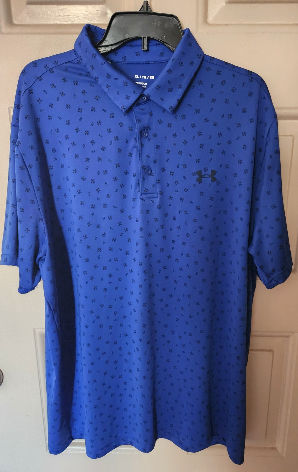 Under Armour The Playoff Polo Mens Royal Blue Shirt Size XL