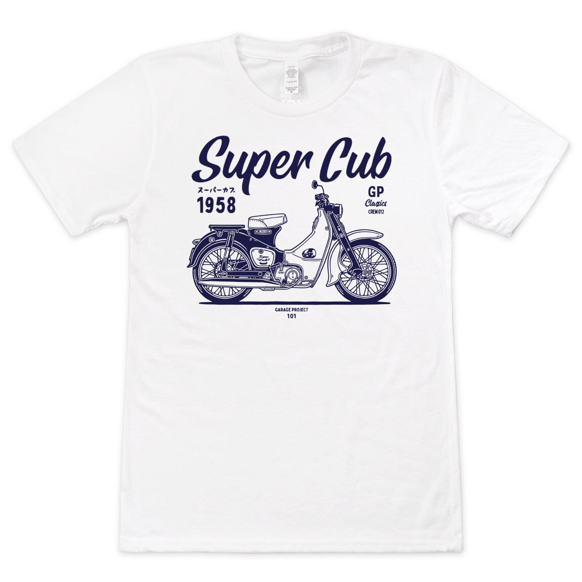 Classic Honda Super Cub Motorcycle T-Shirt