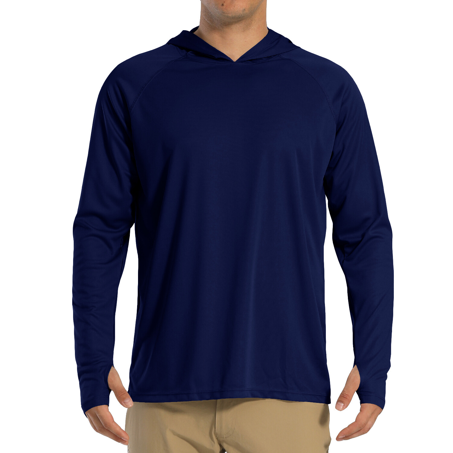 UPF50+ Men’s Long Sleeve Fishing Shirts UV Protection Hoodie Casual Sport Shirts