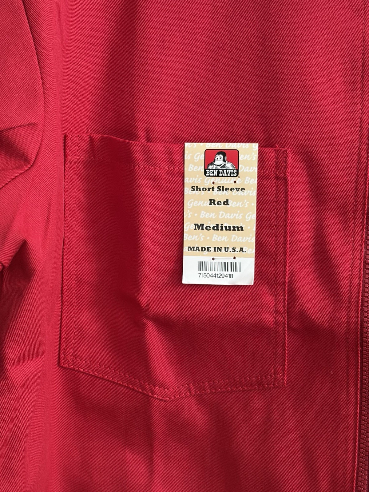 *** Japan Exclusive *** Ben Davis Short Sleeve Zip Up Shirt – Red