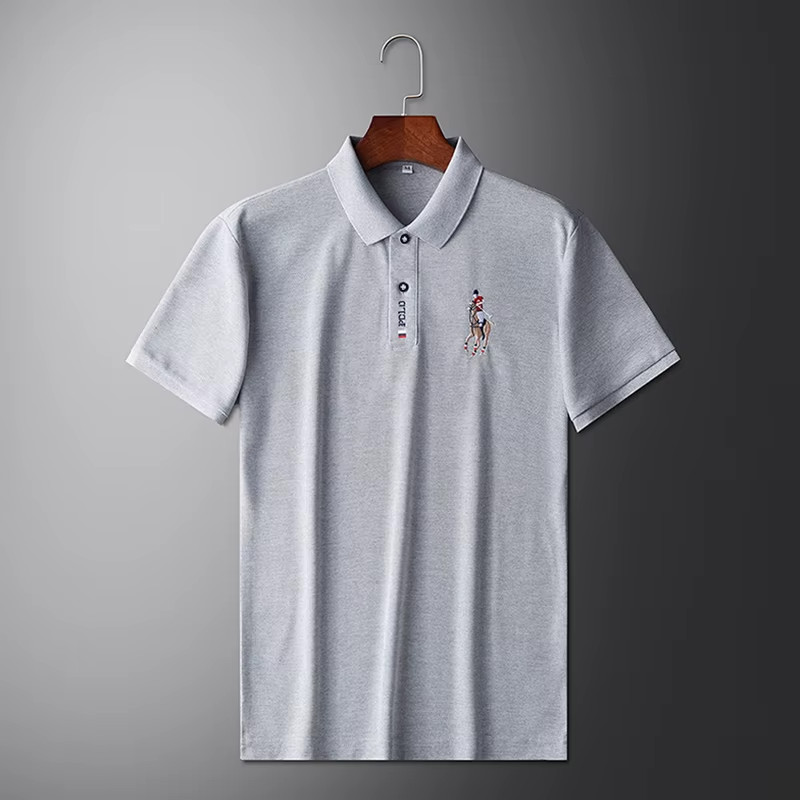 Men’s Summer Embroidered Polo Shirt Luxury Fashion Top Short Sleeve T-Shirt
