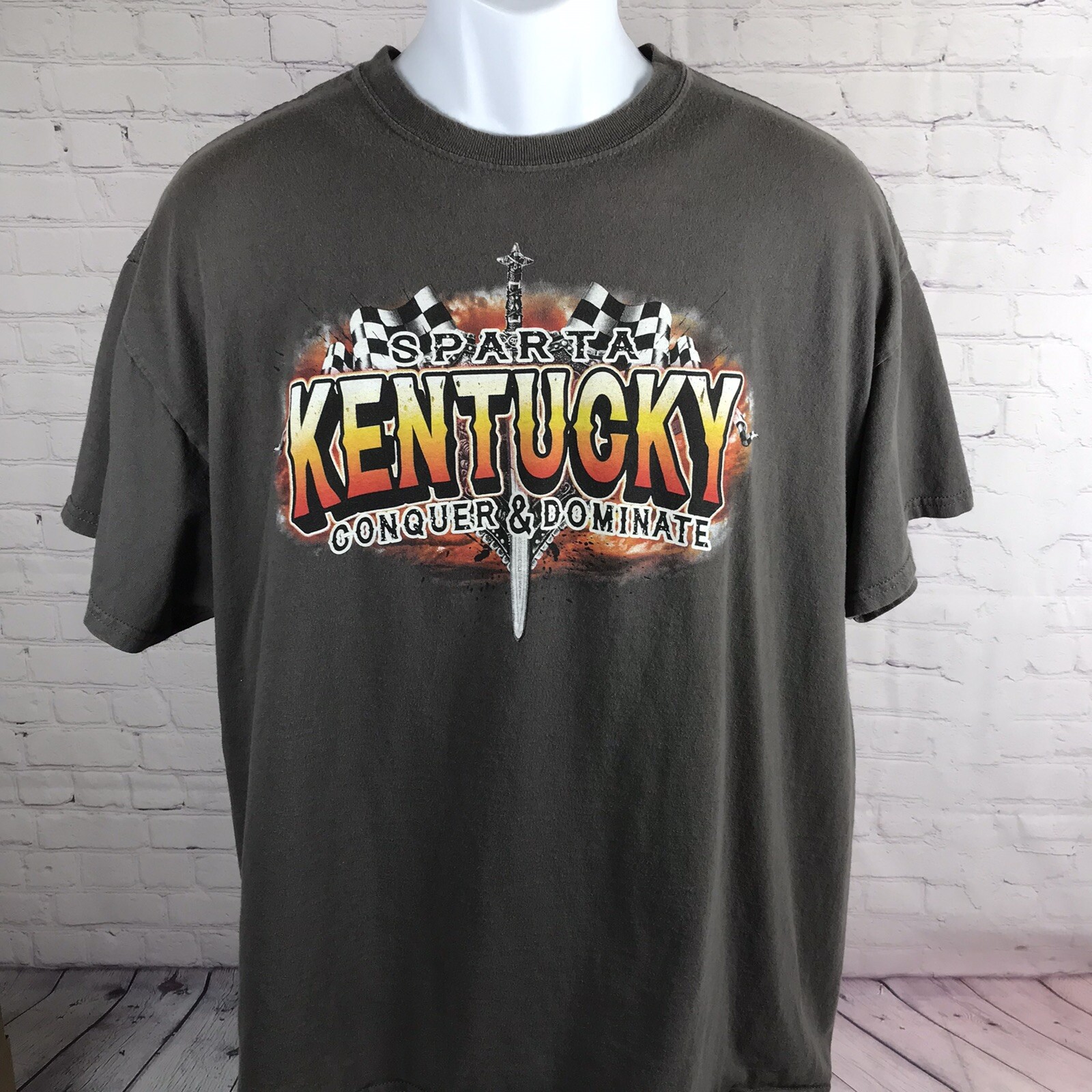 2018 Sparta Kentucky Gladiators of Speed Shirt Men XL Racing Cars Graphic Tee