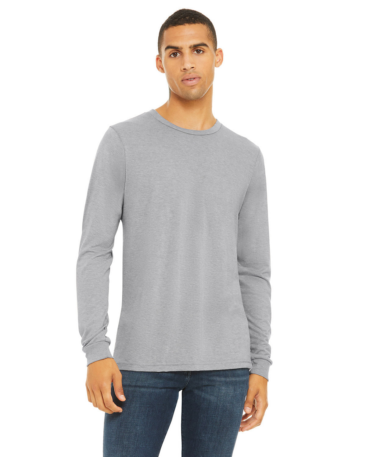 Bella + Canvas 3513 Unisex Retail Fit Triblend T Shirt Long Sleeve T-Shirt