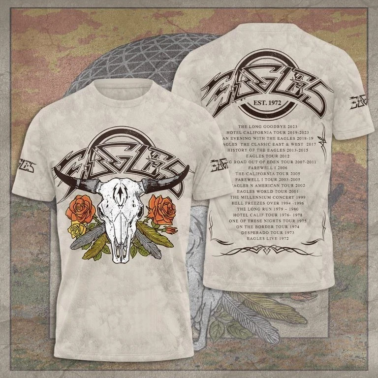 NEW The Eagle Band Tour Concert Est.1972 T Shirt 3D AOP AA156
