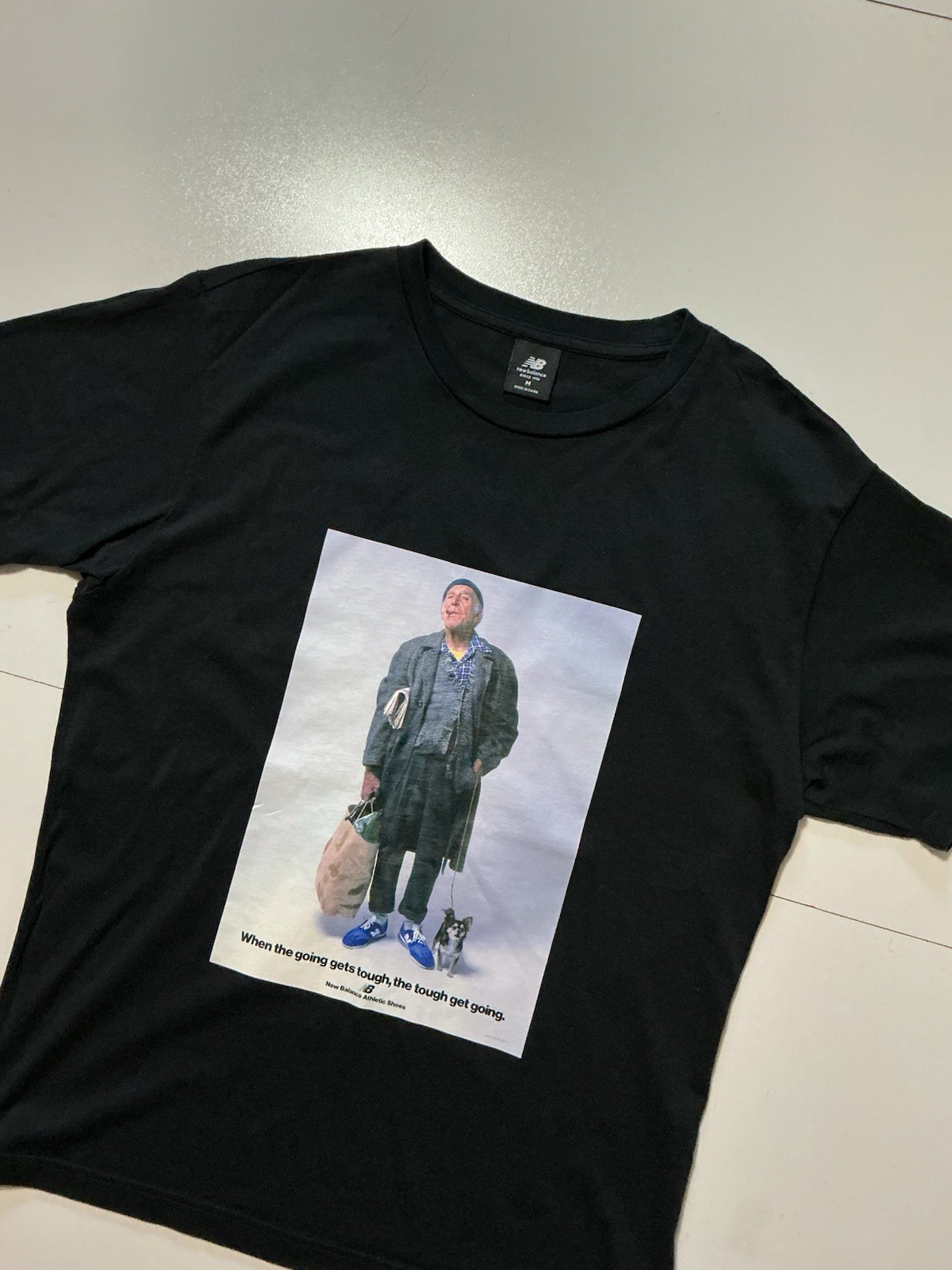 New Balance Grandpa When The Going Gets Tough The Tough Get Going T-Shirt Sz. M
