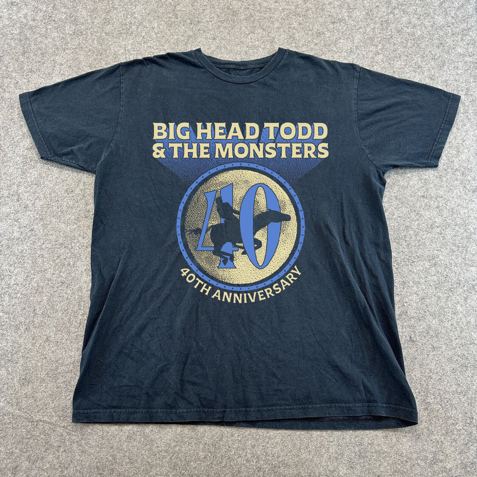 VTG Big Head Todd and the Monsters Band 40th Anniversary S to 5XL Shirt CK684