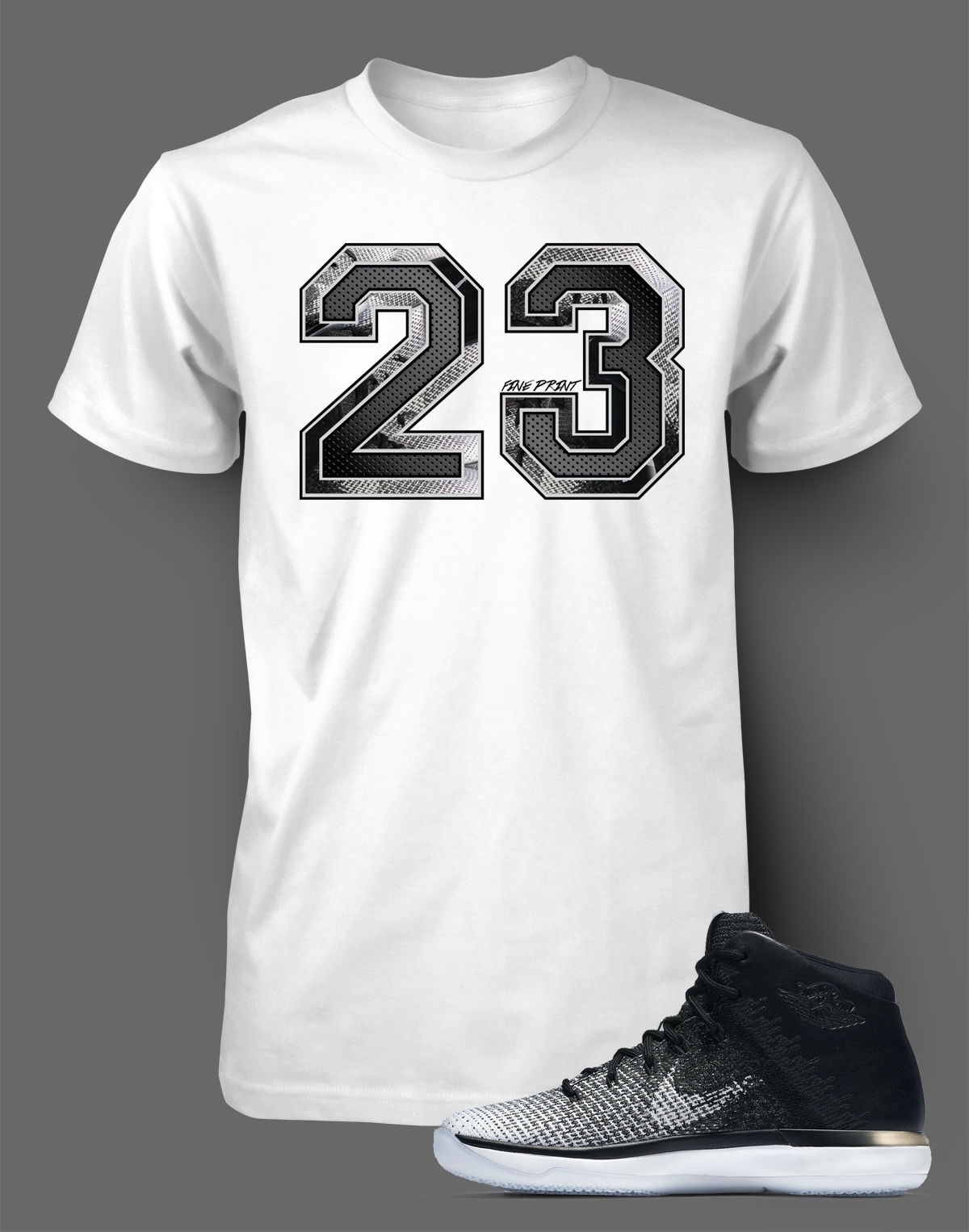 Men’s 23 Sport Tee Shirt to Complement AIR Jordan 31 FINE PRINT Sneaker