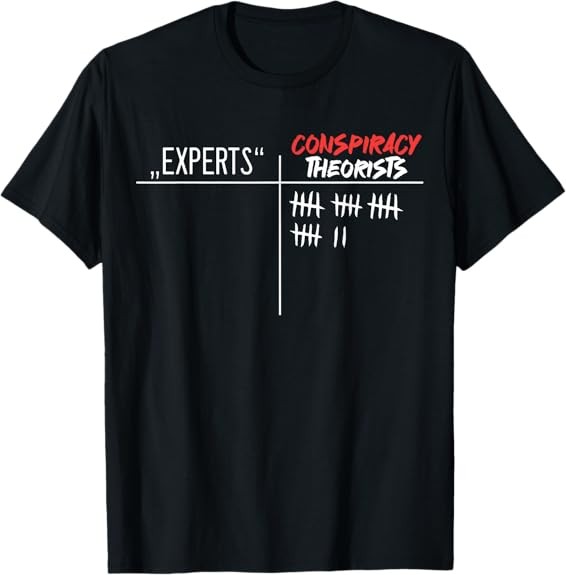 NEW LIMITED Conspiracy Theorist vs. Experts Conspiracy Theory Best T-Shirt