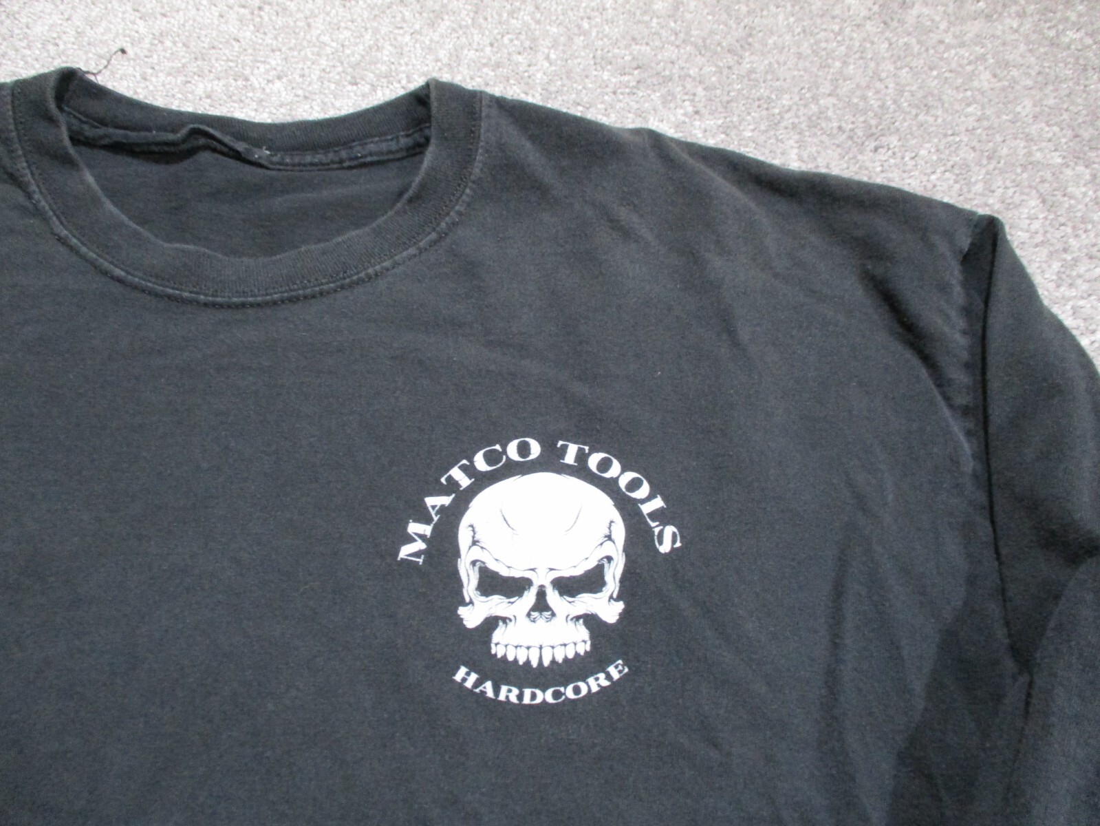 Matco Tools Shirt Mens No Size Black Hardcore Skull