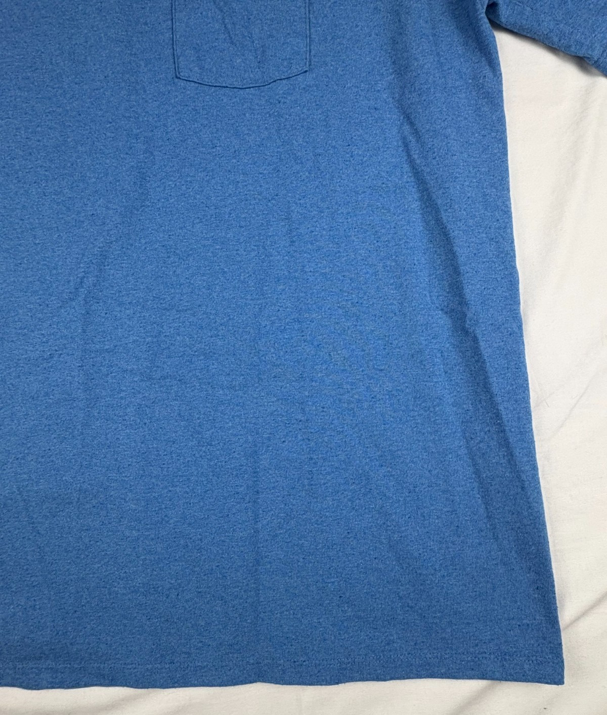 Patagonia T-Shirt Men Large Blue Heathered Short Sleeve Pocket Responsibili-Tee