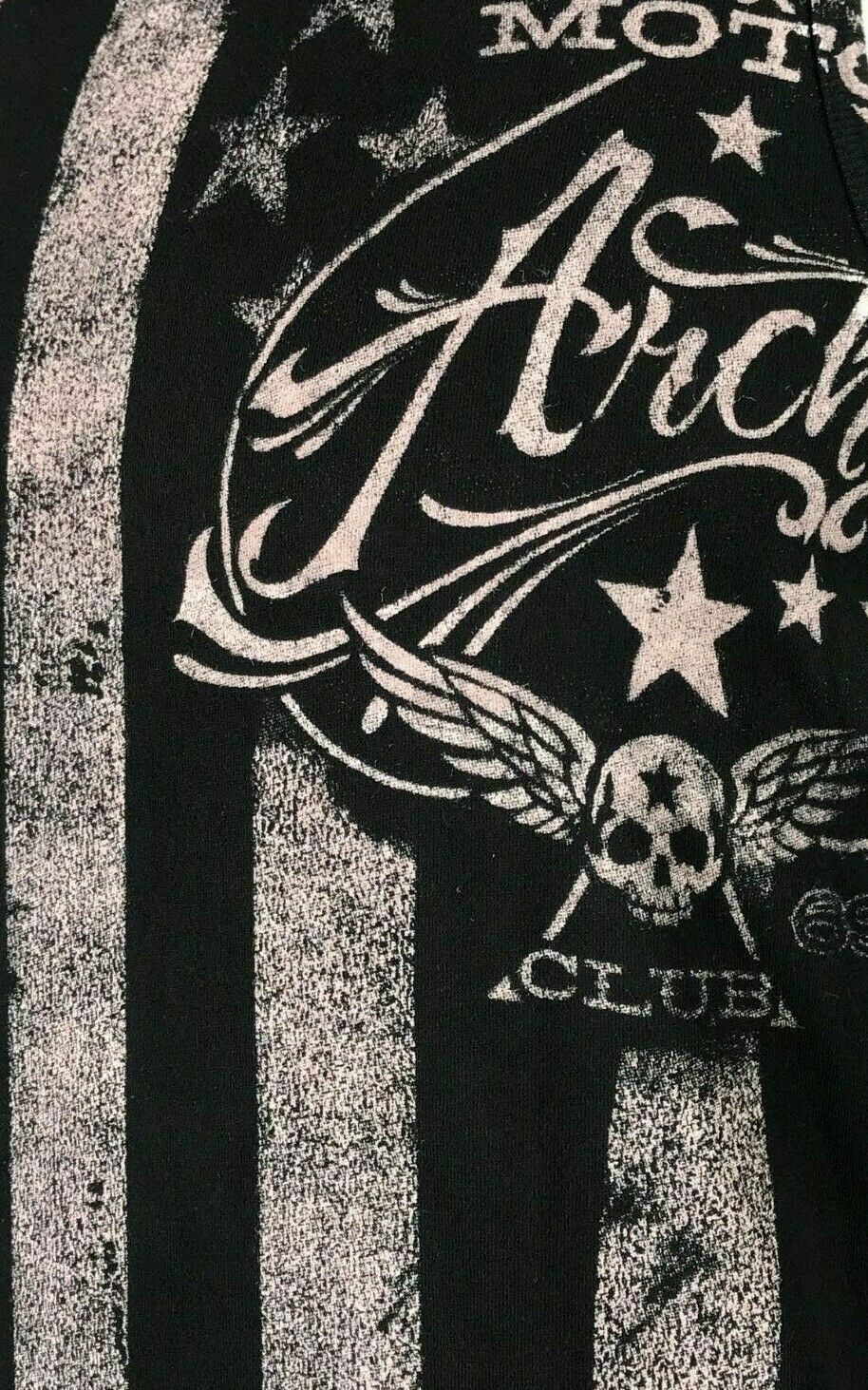 ARCHAIC by AFFLICTION Men’s Tank NATION Black USA Flag Biker S-5XL $40