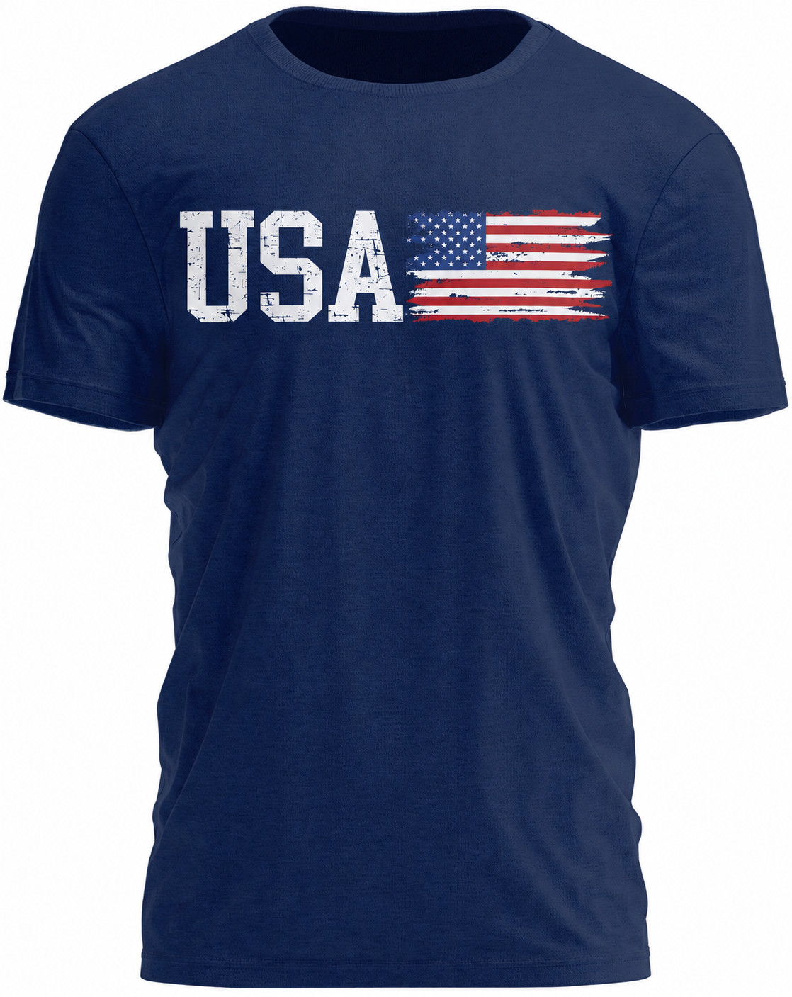 Men’s USA American Flag Graphic T-Shirt Patriotic Distressed Short Sleeve Tee