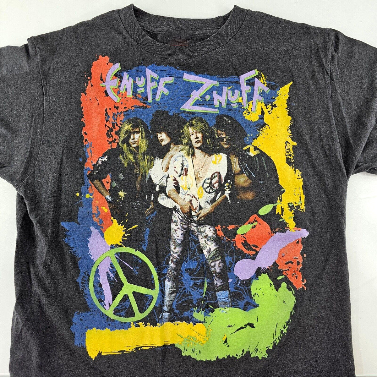 Vintage ENUFF Z NUFF Shirt Band Hippie Tour 1990 PA170