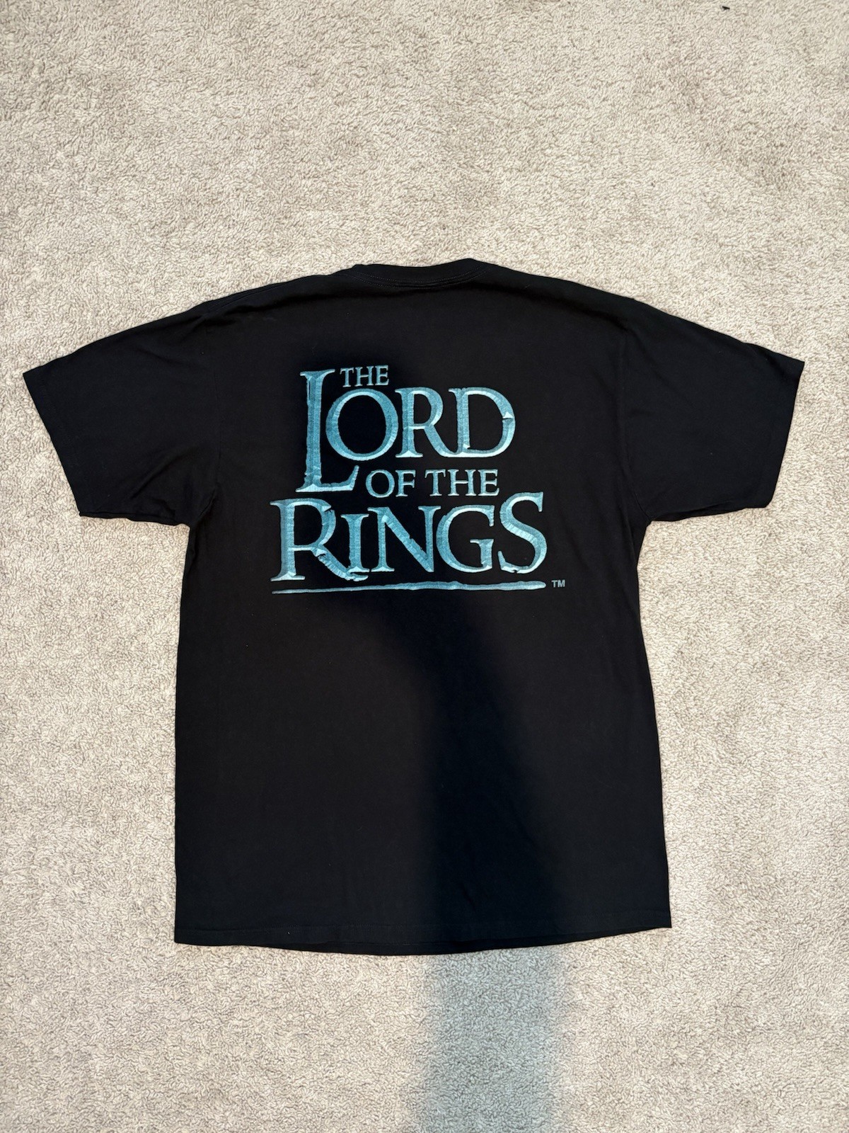 The Lord of the Rings Galadriel T-Shirt XL Black Double Sided Movie Graphic LOTR