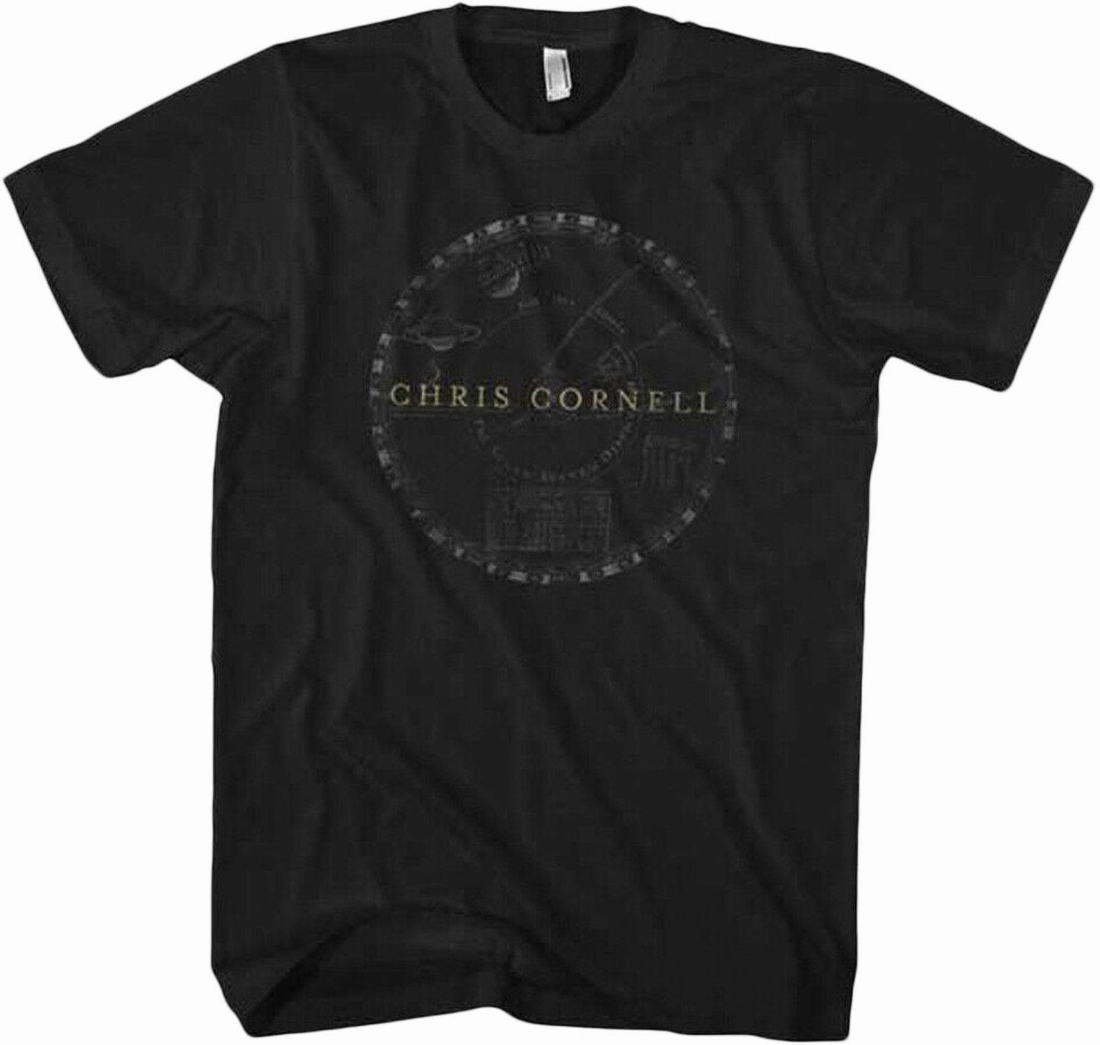 Chris Cornell Solar System Adult T-Shirt -heavy metal, grunge alternative hard
