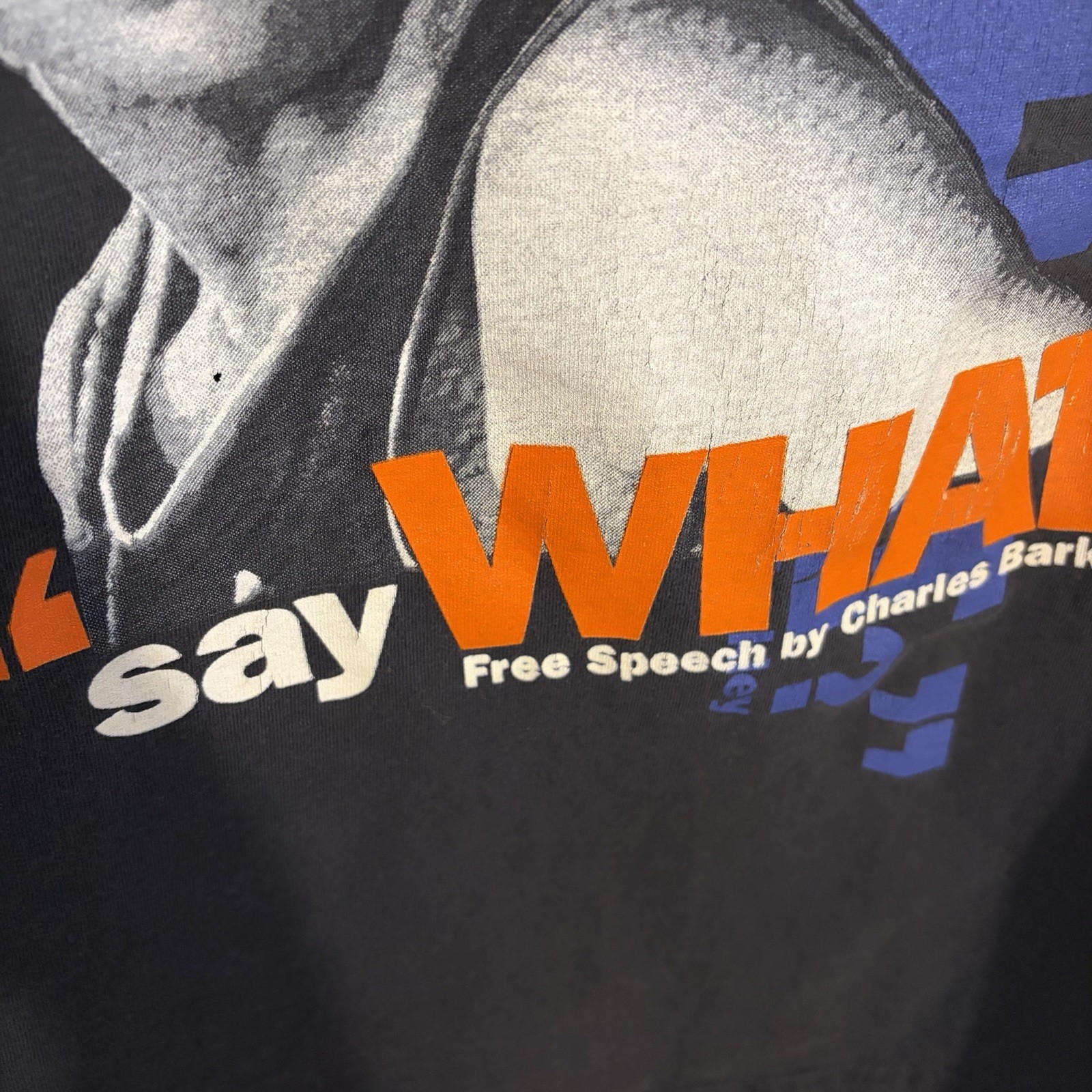 90s Nike Charles Barkley Free Speech T-Shirt – Extra Large – Worn See Photos