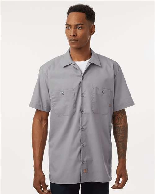 Dickies Men’s Industrial Short Sleeve Work Shirt sizes small-5xl