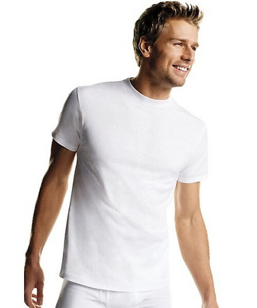 Hanes Undershirt Crewneck Men’s ComfortSoft White T-Shirt Tagless 2135
