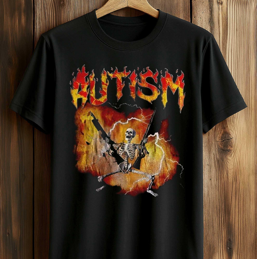Autistic Funny Skeleton Shirt