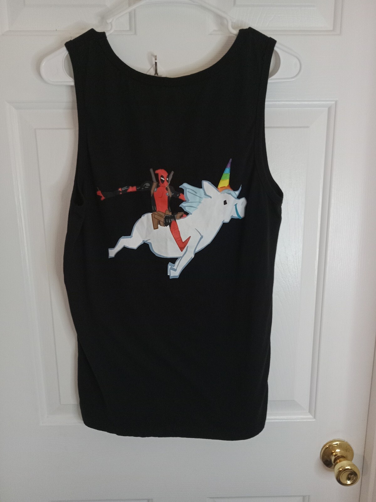 Marvel Deadpool Tank Top Iconic Rainbow Graphics Comfortable stylish Small Men