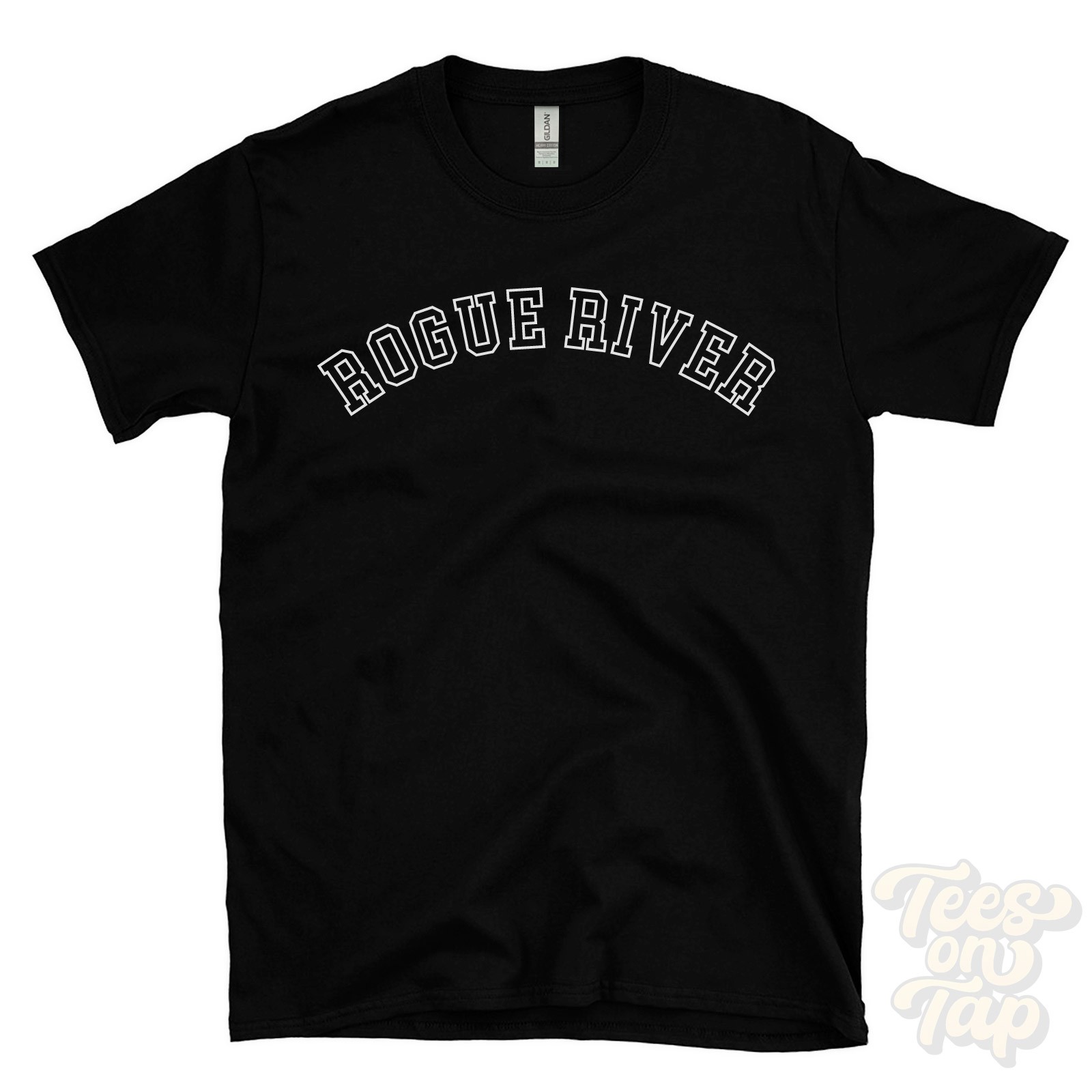 ROGUE RIVER T-SHIRT RETRO VARSITY STYLE oregon jackson