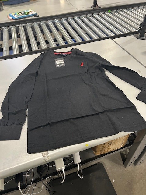 PACIFIC POLO CLUB BLACK MEDIUM LONG SLEEVE T SHIRT – BLACK