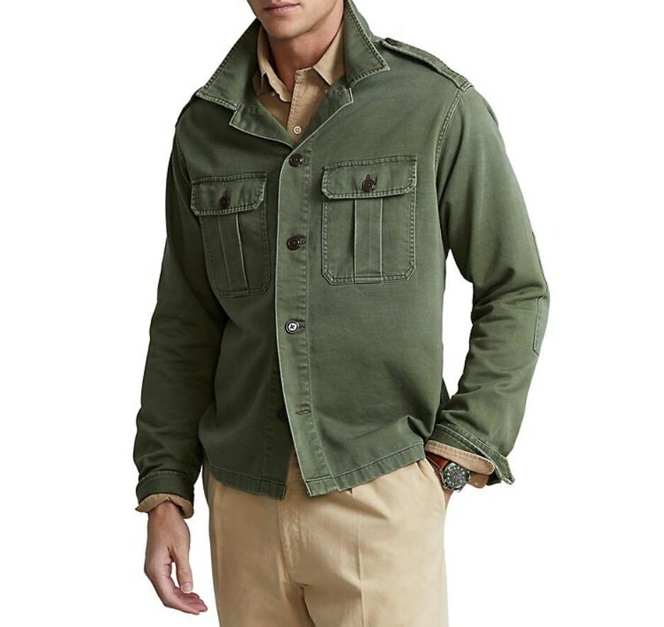 Polo Ralph Lauren Military Army Soldier Paratrooper Field Shirt Jacket Gentleman