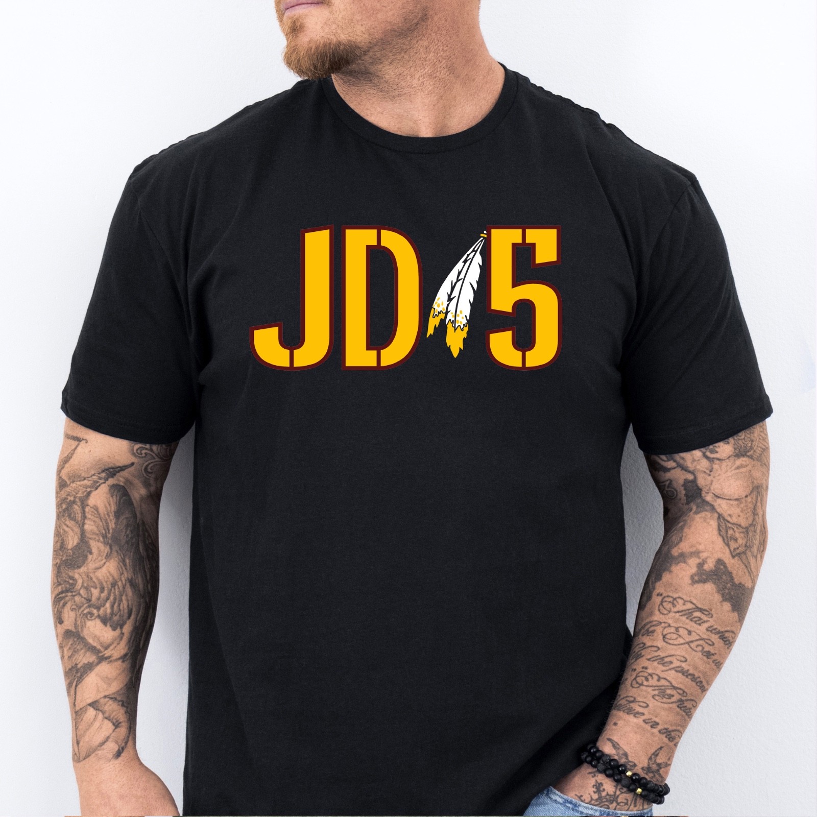 JD5, Washington Football themed Ring Spun Cotton T-Shirt